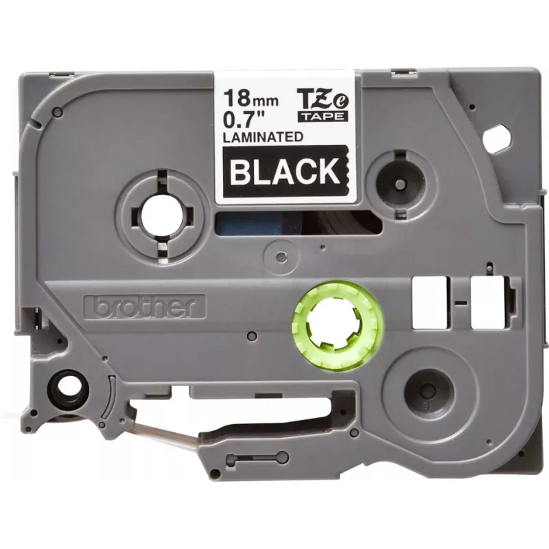 Ταινία πλαστικοποίησης Brother TZe345 18mm Λευκό σε Μαύρο