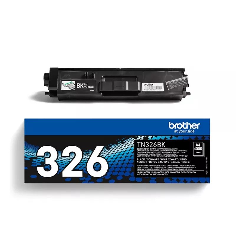 Brother TN-326BK Μελανοδοχείο, Μαύρο, 4000 σελίδες