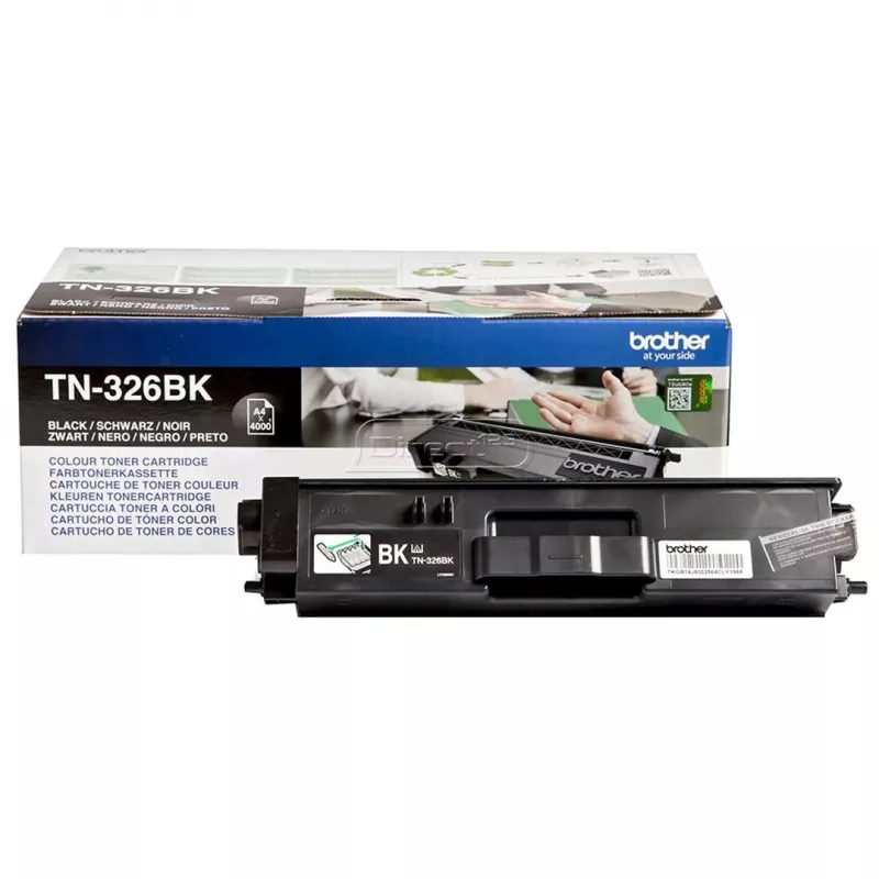 Brother TN-326BK Μελανοδοχείο, Μαύρο, 4000 σελίδες