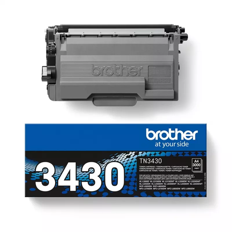 Brother TN-3430 Μελανοδοχείο 1 τεμ. Γνήσιο Μαύρο