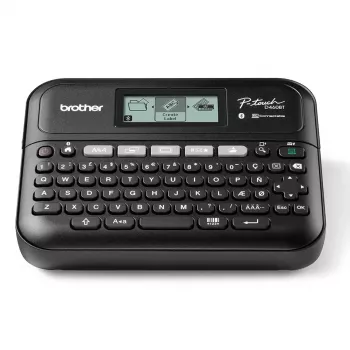 Εκτυπωτής ετικετών Brother PT-D460BTVP Θερμομεταφοράς 180×180 dpi 30 mm/s Ενσύρματος & Bluetooth QWERTY Ταινία TZe