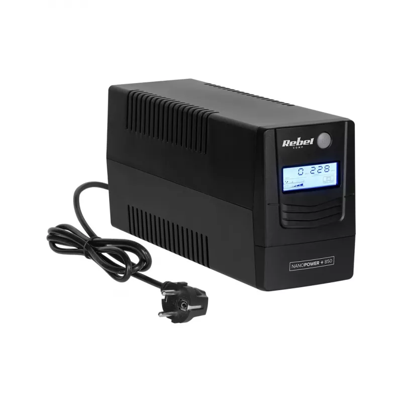 Rebel Nanopower Plus 850 UPS | Off-line | Ημιτονοειδής | 850VA | 480W | LCD | USB
