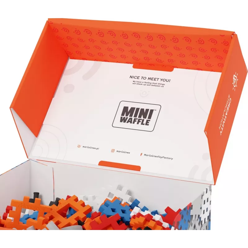 Τούβλα Marioinex Mini Waffle Constructor 300 — συμβατό σετ κατασκευής, 300 τεμ., πολύχρωμο