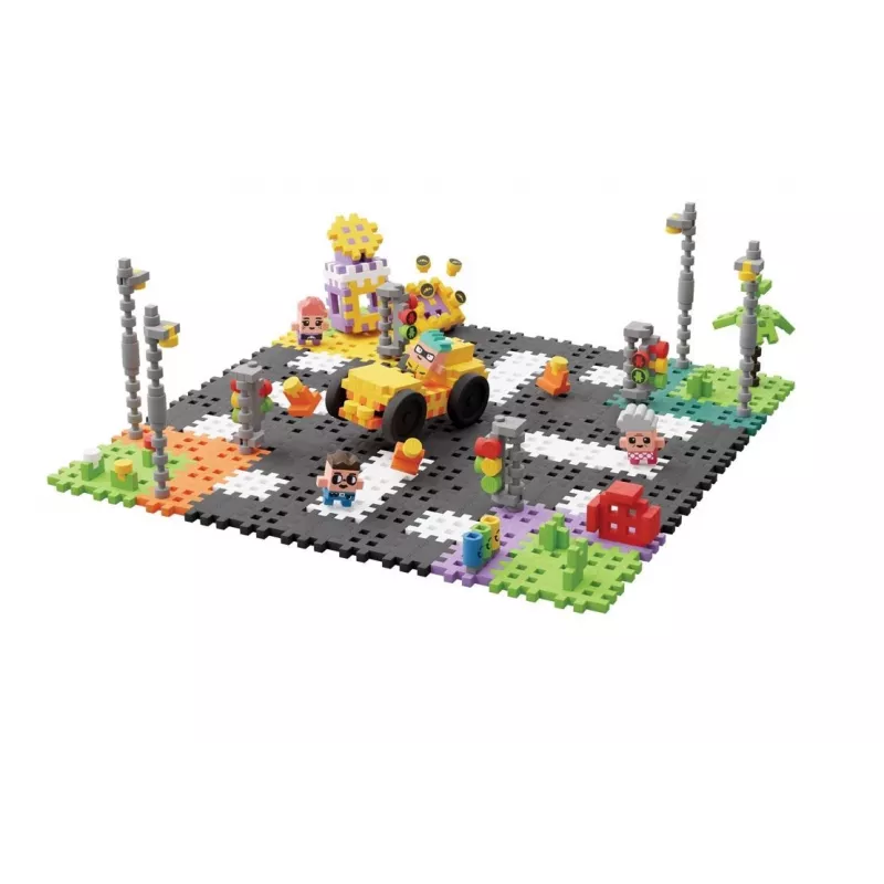 Σετ κατασκευής Marioinex Waffle mini Blocks – Δρόμος, 280 τεμ.