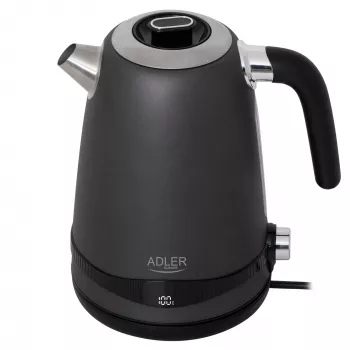 Adler βραστήρας | AD 1295g SS | Ηλεκτρικός | 2200 W | 1,7 L | Ανοξείδωτος χάλυβας | Βάση περιστρεφόμενη 360° | Γκρι