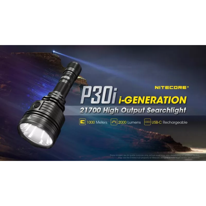 Nitecore P30i Μαύρος Φακός χειρός LED