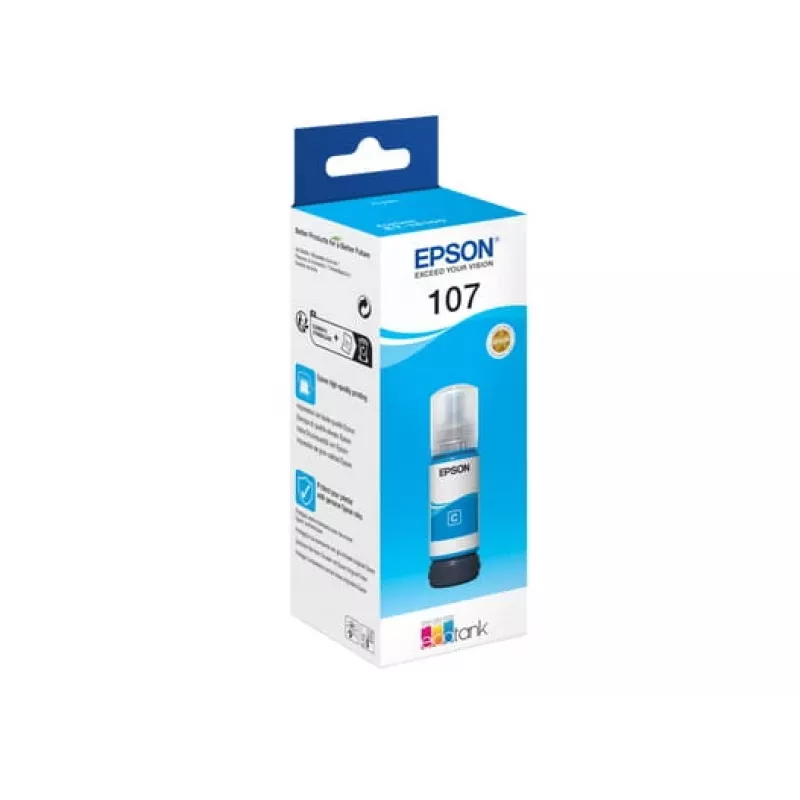 EPSON 108 EcoTank κυανό μελάνι σε φιάλη