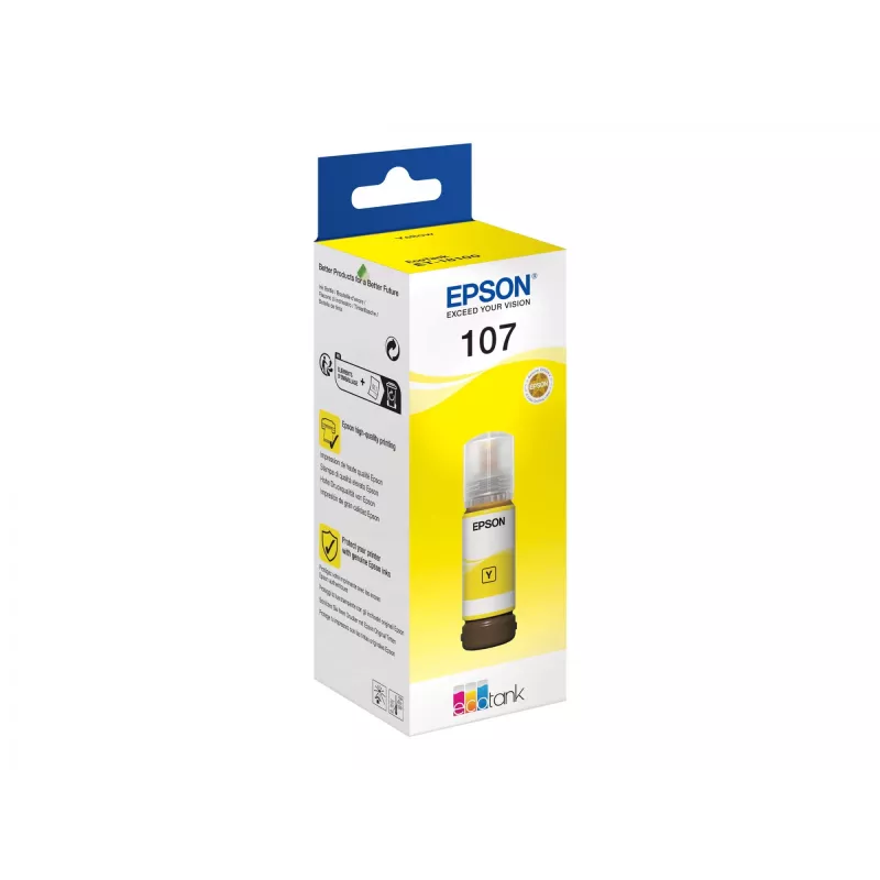 EPSON 108 EcoTank κίτρινο μελάνι σε φιάλη