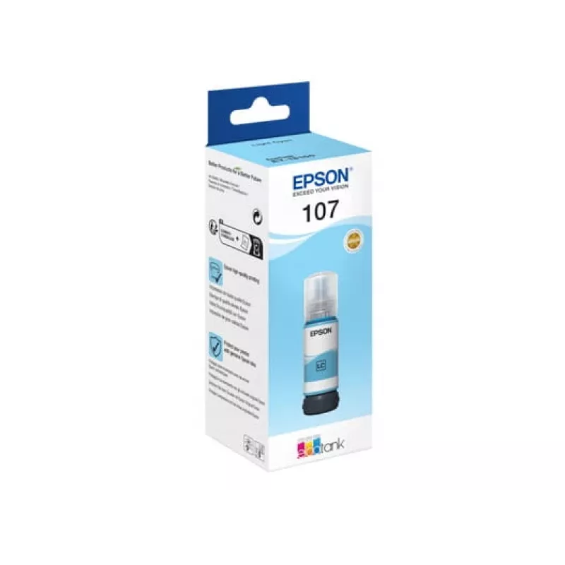 EPSON 108 EcoTank ανοιχτό κυανό μελάνι σε φιάλη