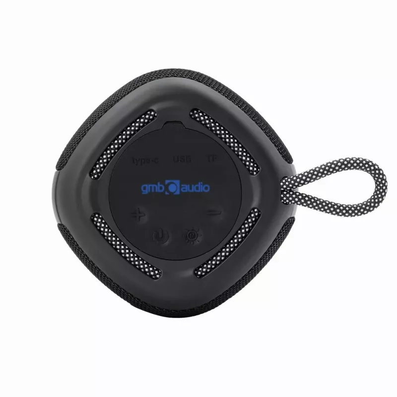 Φορητό ηχείο Gembird SPK-BT-LED-03-BK μαύρο