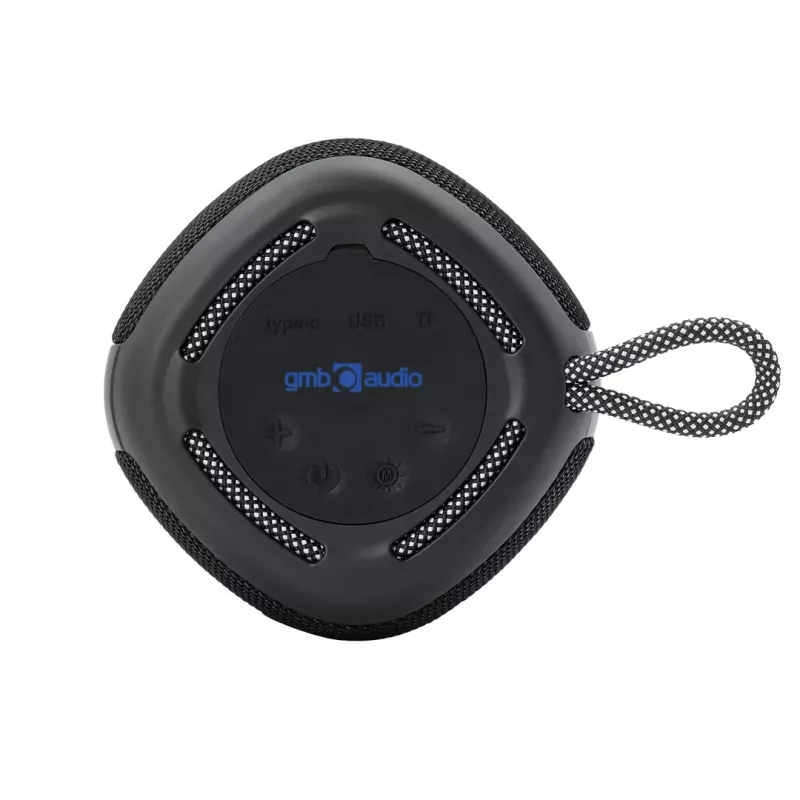 Φορητό ηχείο Gembird SPK-BT-LED-03-BK μαύρο
