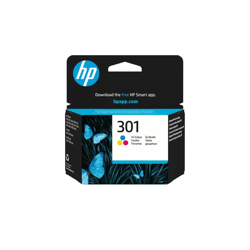 HP 301 γνήσιο μελάνι, 3 χρώματα