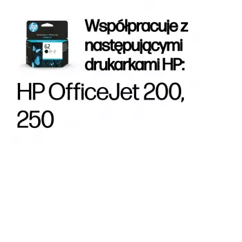 HP 62 μαύρο γνήσιο μελάνι