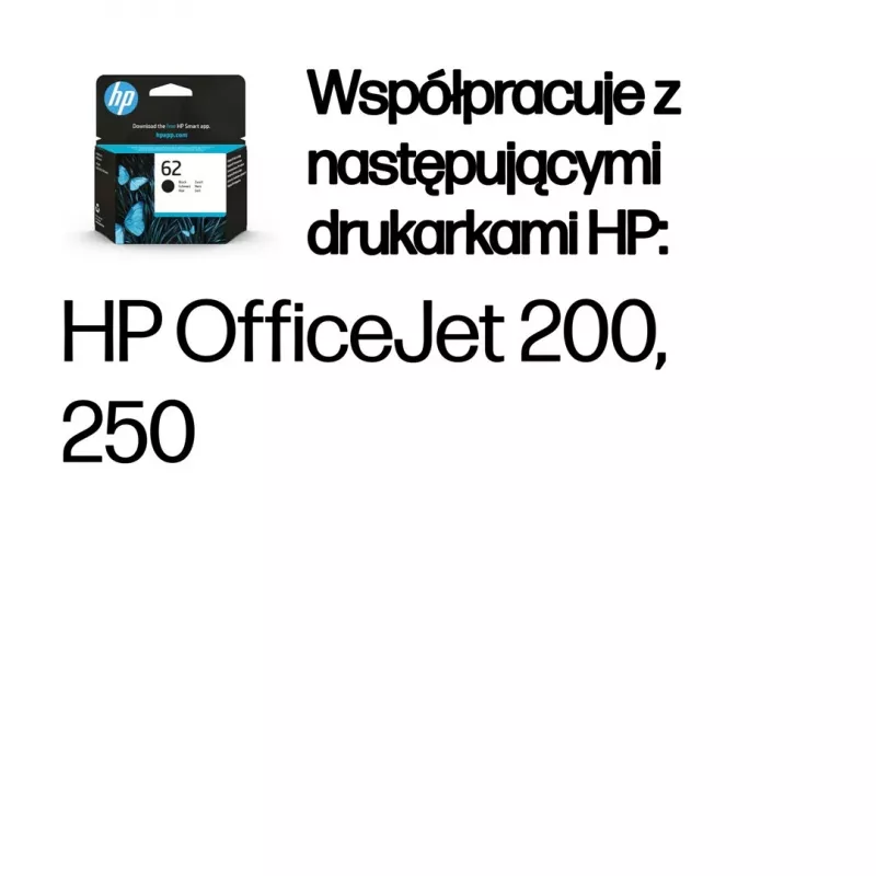 HP 62 μαύρο γνήσιο μελάνι