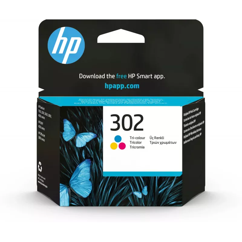 HP 302 μελάνι τρίχρωμο