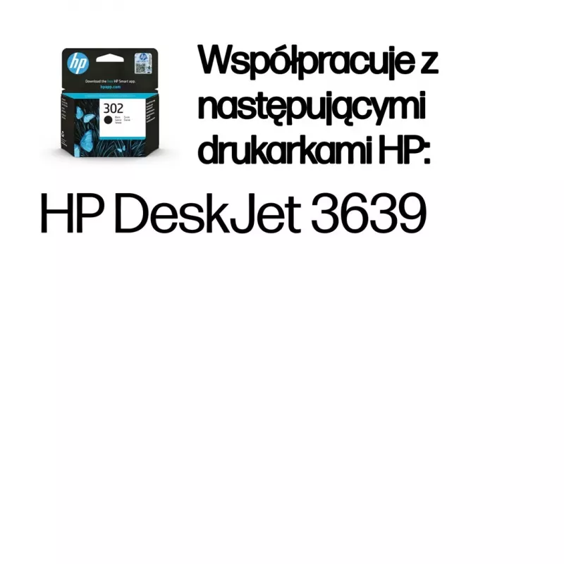 HP 302 μαύρο γνήσιο μελάνι