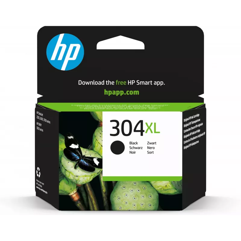 HP 304XL μαύρο μελάνι