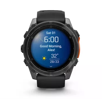Garmin Fenix 8 3,56 cm (1,4) AMOLED 51 mm ψηφιακό 454 x 454 Pixel οθόνη αφής Titan WLAN GPS (δορυφορικό)