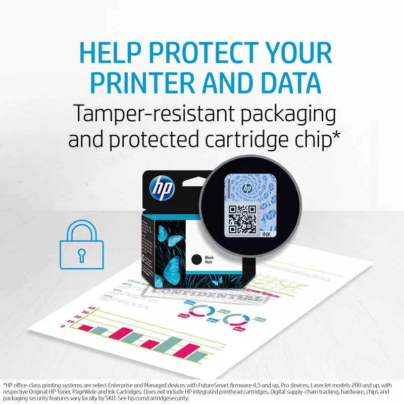 HP 953 μαύρο γνήσιο μελάνι