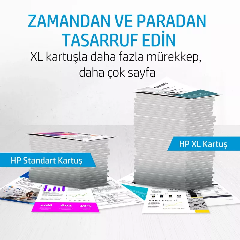 HP 350 γνήσιο μαύρο μελάνι