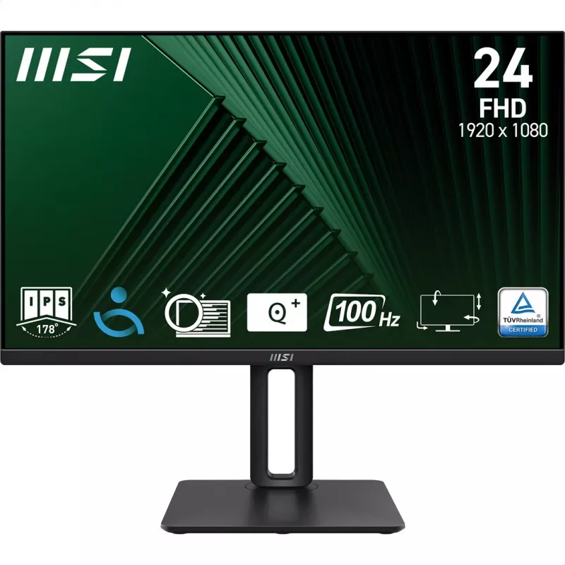 MSI Pro MP245PG 24 ίντσες IPS FHD HDMI/DP Pivot - Επίπεδη οθόνη - 61 cm