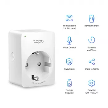TP-Link Tapo Mini Έξυπνη πρίζα Wi-Fi