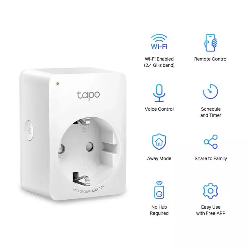 TP-Link Tapo Mini Έξυπνη πρίζα Wi-Fi