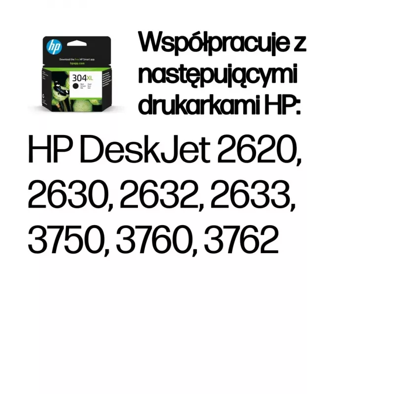HP 304XL Γνήσιο μελανοδοχείο Μαύρο