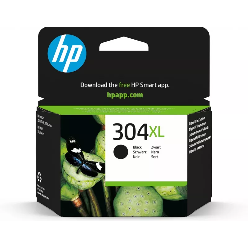 HP 304XL Γνήσιο μελανοδοχείο Μαύρο