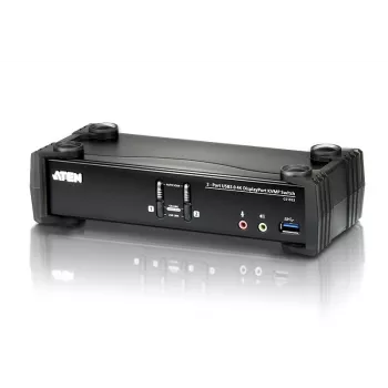 ATEN 2-Port USB 3.1 Gen 1 4K DisplayPort 1.2 KVMP™ Switch με ήχο (περιλαμβάνεται καλώδιο KVM)