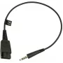 GN Jabra Jabra - Προσαρμογέας headset - Mini βύσμα αρσενικό σε Quick Disconnect αρσενικό - για SPEAK 410, 410 MS (8800-00-99)
