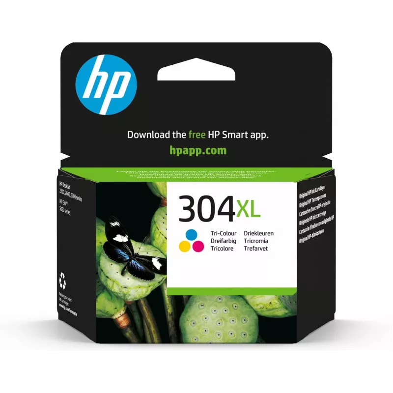 HP 304XL Tri-color Γνήσιο μελανοδοχείο