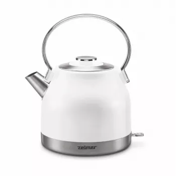 Zelmer ZCK7940 Βραστήρας 1,5 L 2200 W Ανοξείδωτος Χάλυβας, Λευκό
