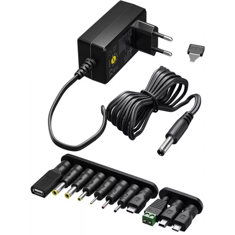 Goobay 64569 Φορτιστής για Φορητές Συσκευές Universal Μαύρο AC - DC Indoor (64569)
