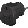 Wentronic Goobay Ταξιδιωτικός Αντάπτορας, Μαύρο - UK Βύσμα > Type F (Type F, CEE 7/7) (94271)