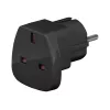 Wentronic Goobay Ταξιδιωτικός Αντάπτορας, Μαύρο - UK Βύσμα > τύπου F (τύπου F, CEE 7/7) (94271)