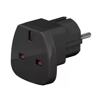 Wentronic Goobay Ταξιδιωτικός Αντάπτορας, Μαύρο - UK Βύσμα > Type F (Type F, CEE 7/7) (94271)