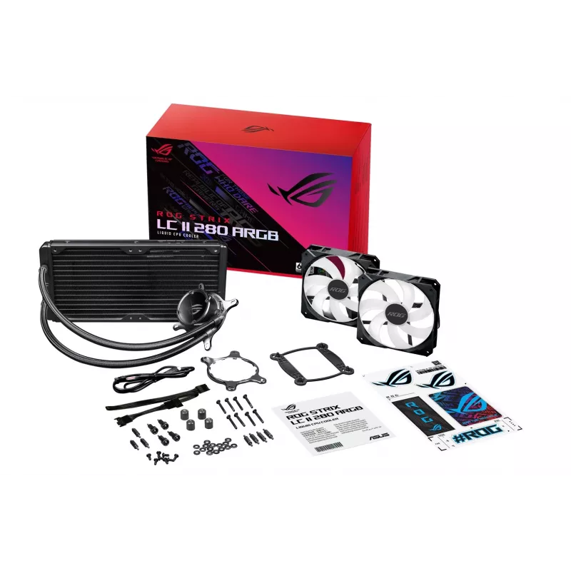 ASUS ROG STRIX LC II 280 ARGB Επεξεργαστής All-in-One Υδρόψυξη 14 cm Μαύρο 1 τεμ.
