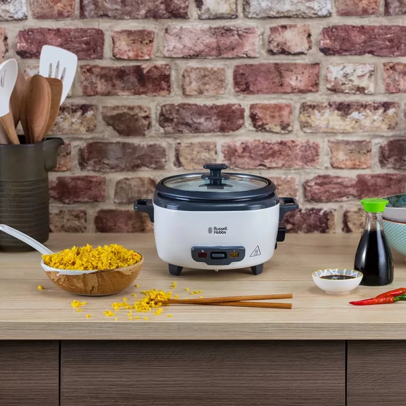 Russell Hobbs 27020-56 μίνι μηχανή ρυζιού, 0,4 L, μαύρο/λευκό