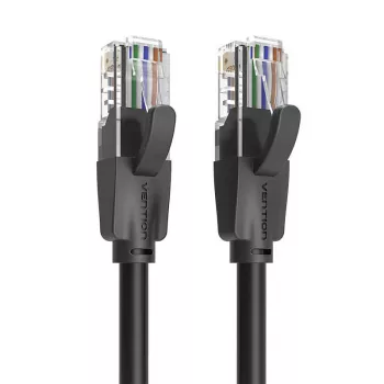 Καλώδιο δικτύου UTP-CAT6-Vention IBEBN RJ45 Ethernet 1000Mbit/s 15m (μαύρο)