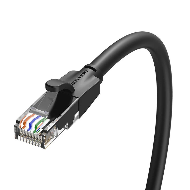 Καλώδιο δικτύου UTP-CAT6-Vention IBEBN RJ45 Ethernet 1000Mbit/s 15m (μαύρο)