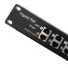Patchpanel QOLTEC 54478 12 θύρες PoE μαύρο