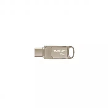 Μονάδα USB flash PATRIOT PS256GT560DS5D 256 GB USB 3.2 (USB-A/USB-C) περιστρεφόμενη, ασημί, 120 MB/s