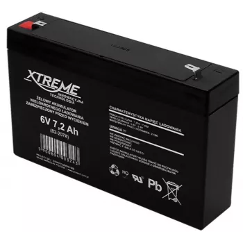 BLOW UPS Μπαταρία XTREME 6 V 7,2 Ah, 1 στοιχείο, Μαύρο