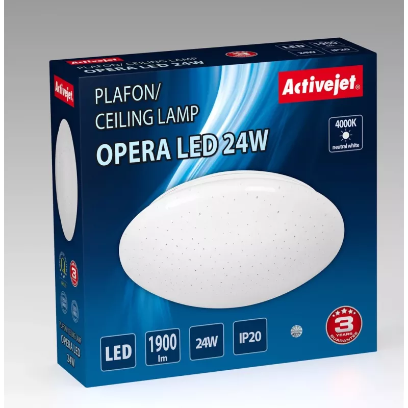 Μοντέρνο φωτιστικό οροφής LED Activejet OPERA LED 24W