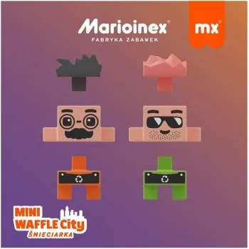 Παιχνίδι δόμησης Marioinex Blocks Waffle mini απορριμματοφόρο 14 τεμ. 903131