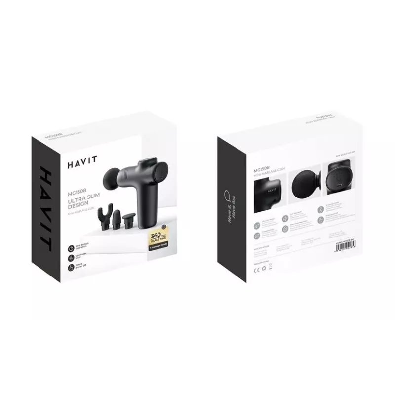 Havit MG1508 πιστόλι μασάζ χειρός μασάζ με χτύπημα και δόνηση