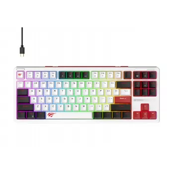 Havit KB902L πληκτρολόγιο gaming 80% ενσύρματο USB QWERTY 88 πλήκτρα RGB LED