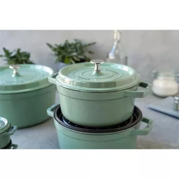 Staub στρογγυλή χυτοσιδερένια κατσαρόλα 5,2 L, μέντα – La Cocotte 26 cm