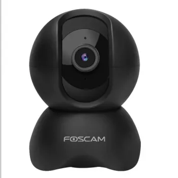 IP κάμερα ασφαλείας Foscam X5, σχήμα λαμπτήρα, 5 MP (2560×1920), Wi‑Fi & Ethernet, MicroSD έως 256 GB, 360° περιστροφή/κλίση, 6x ψηφιακό zoom, νυχτερινή όραση 8 m